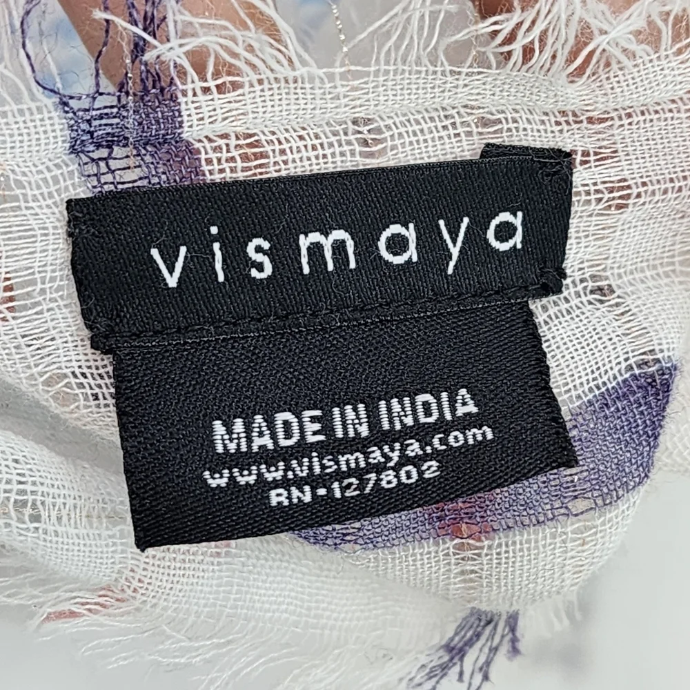 Vismaya Women's Multicolor Mixed Patchwork Lightweight Scarf